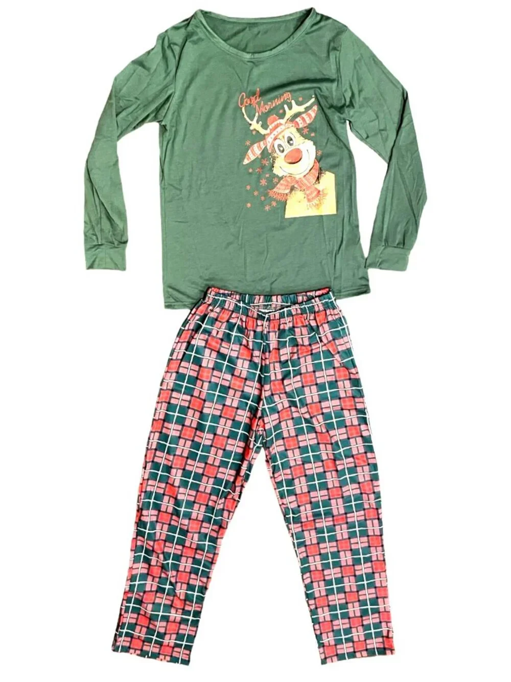 Rudolph Christmas Pajama Set Women’s XXL – Good Morning Holiday PJs NWT
